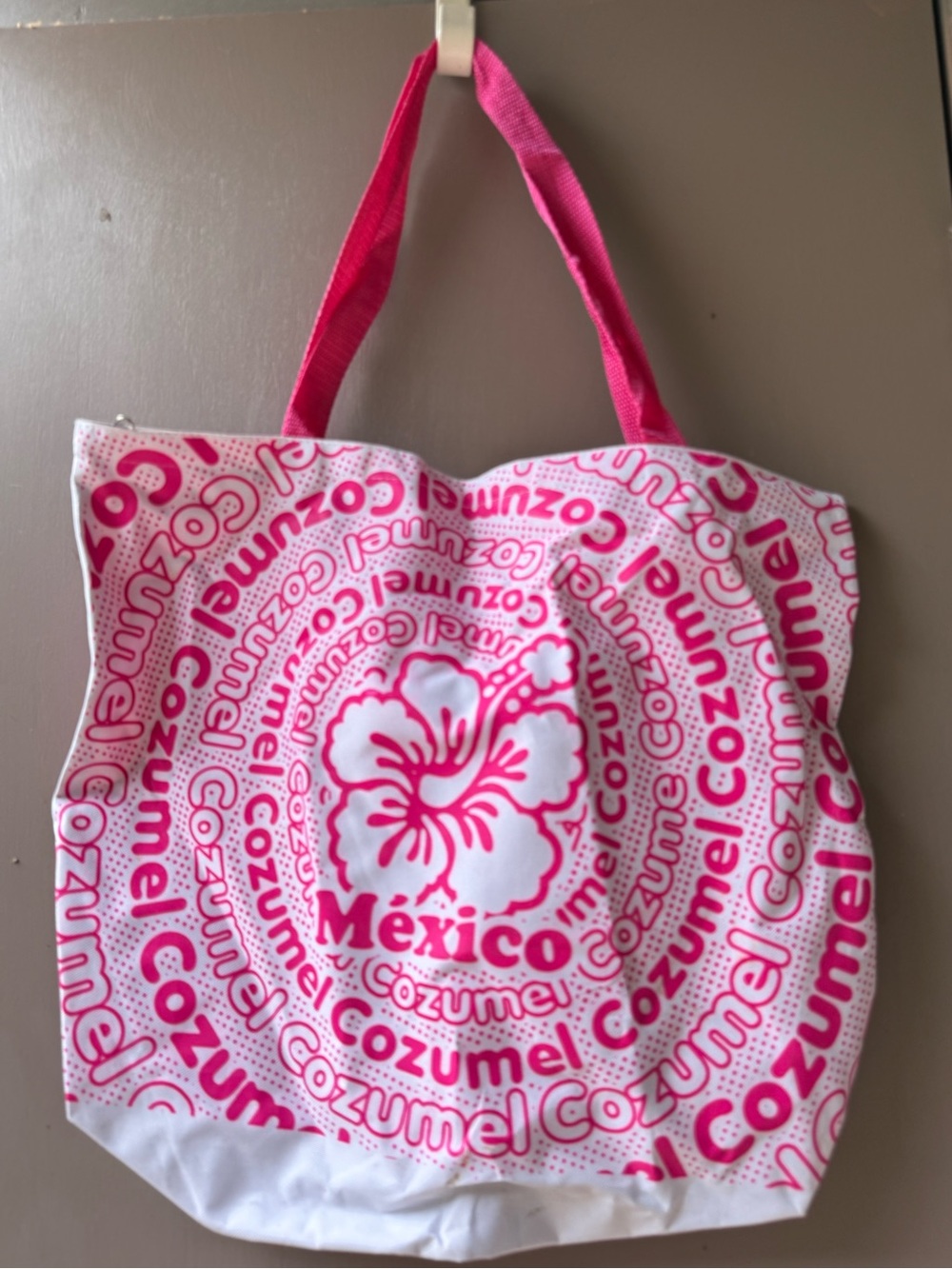 Pink Mexico Cozumel Tote Bag